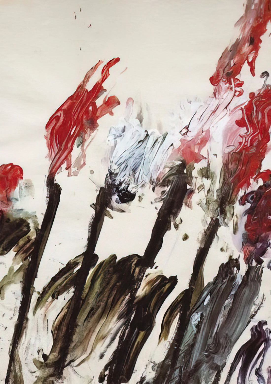 Cy Twombly's The Italians: Deciphering the American Master's Mediterranean Dialogue - Nicola's Irises by Cy Twombly