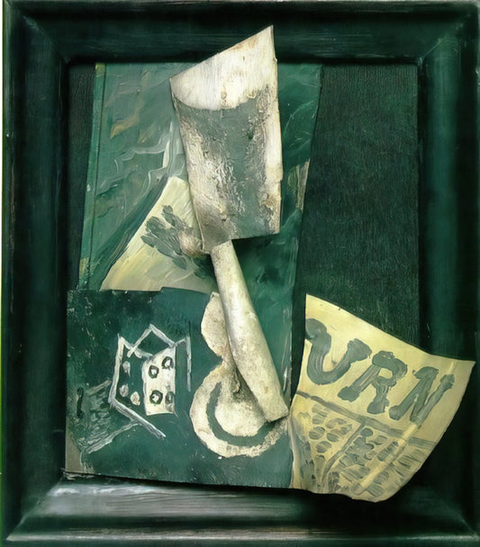 Da Vinci and Picasso: A Comparative Study of Two Artistic Giants - Glass and newspaper by Pablo Picasso
