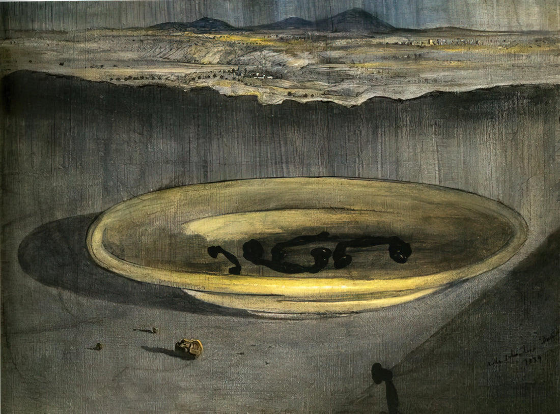 Dali and Surrealism: The Dreamscape Revolution in 20th-Century Art - LANDSCAPE WITH TELEPHONES ON A PLATE by Salvador Dali