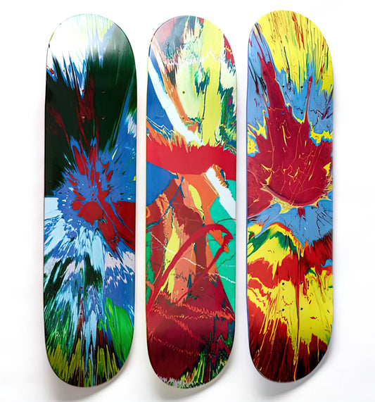 Damien Hirst Most Famous Artwork: Exploring the Provocative Masterpieces of a Contemporary Icon - SUPREME SKATE DECKS by Damien Hirst