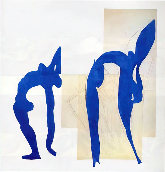 David Hockney and Henri Matisse: A Dialogue of Color, Space, and Modernist Joy - BLUE NUDES by Henri Matisse