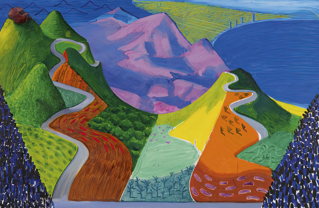David Hockney's 1984 Olympic Poster: A Masterpiece of Modernist Design and Artistic Legacy - David Hockney by David Hockney
