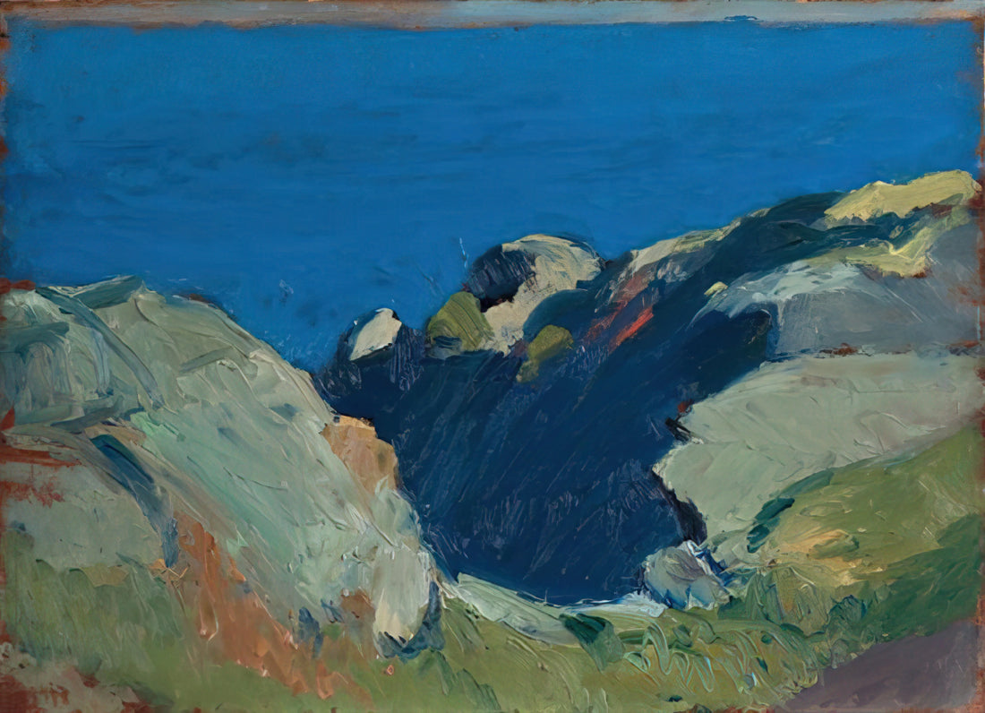 David Hockney's Nighthawks: A Vibrant Reimagining of an American Icon - Rocks and Sea by Edward Hopper