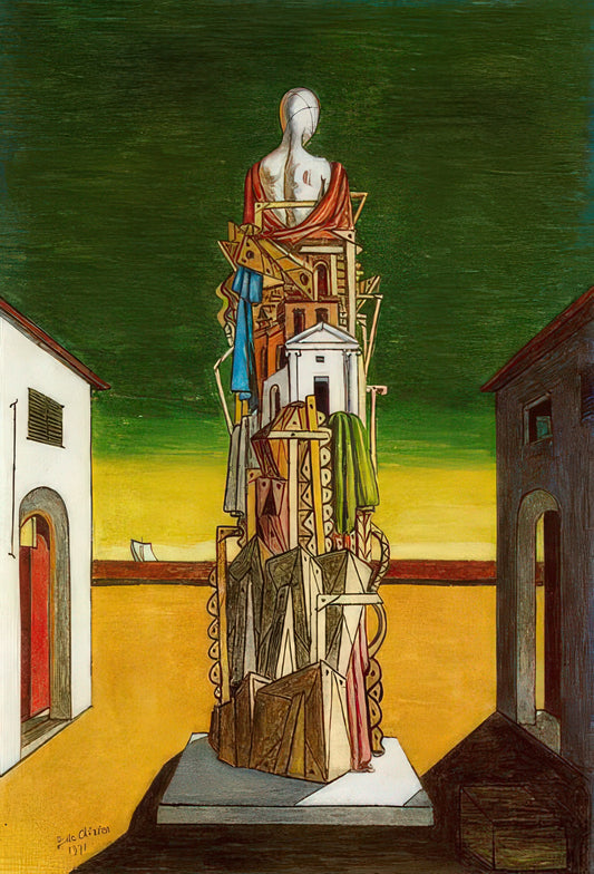 De Chirico Art for Sale: A Collector's Guide to Metaphysical Masterpieces - THE GREAT METAPHYSICIAN 1971 by Giorgio de Chirico