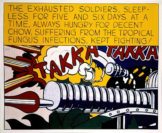 Decoding "In the Car": Roy Lichtenstein's Iconic Glimpse into Pop Art's Heart - TAKKA TAKKA 1962 by Roy Lichtenstein