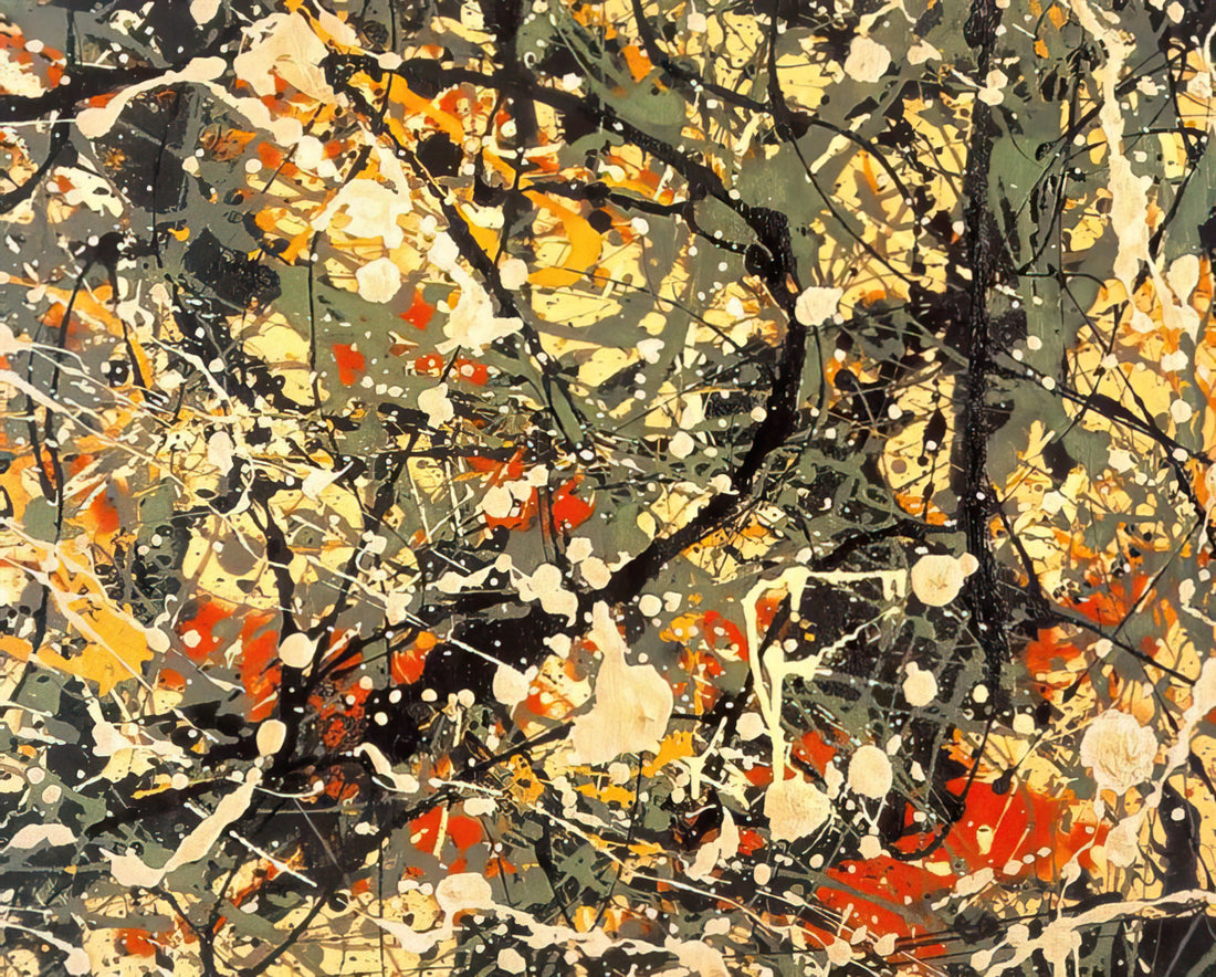 Deconstructing Genius: The Enduring Legacy of No. 5, 1948 Pollock - NUMBER 8 DETAIL by Jackson Pollock