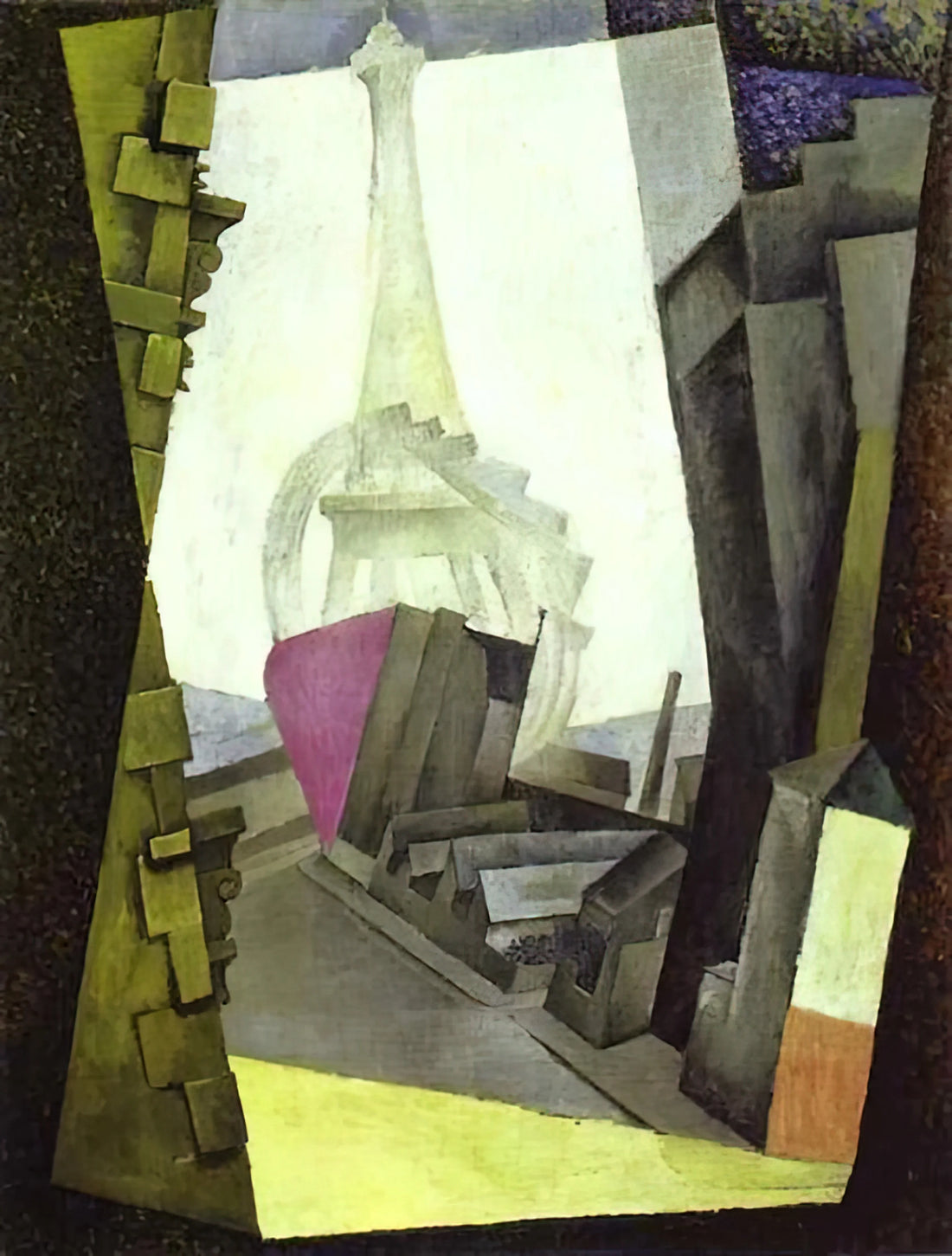 Diego Rivera Paintings Original: A Collector's Guide to Authenticity & Legacy - LA TOUR EIFFEL 1914 by Diego Rivera