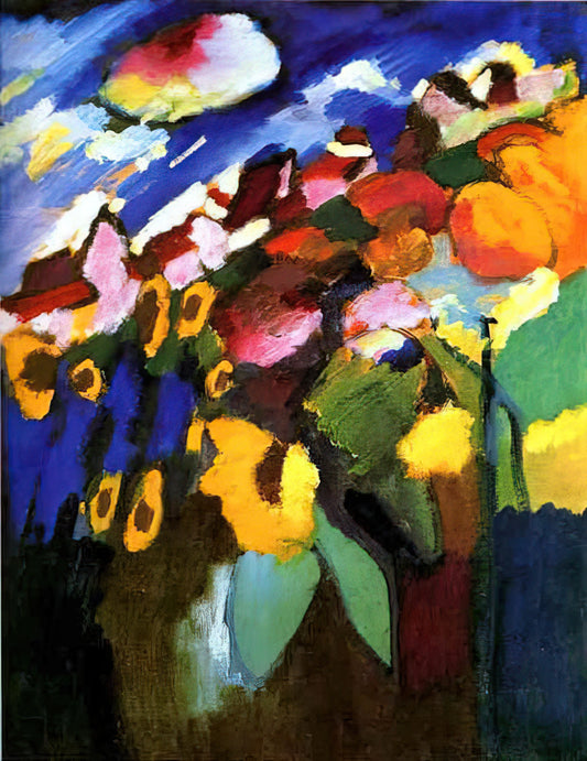 Dominant Curve by Kandinsky: A Masterpiece of Abstract Expressionism - MURNAU GARDEN 1909 by Wassily Kandinsky