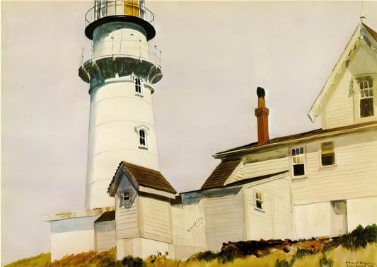 Edward Hopper 1929: The Pivotal Year That Defined American Realism - Light at Two lights by Edward Hopper