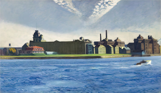 Edward Hopper Automat Print: A Window into American Solitude and Modernity - Blackwell s Island by Edward Hopper