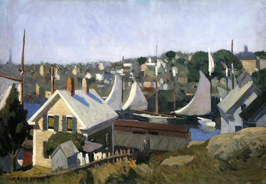 Edward Hopper Famous Works: A Curator's Guide to His Iconic Paintings - Gloucester Harbor by Edward Hopper