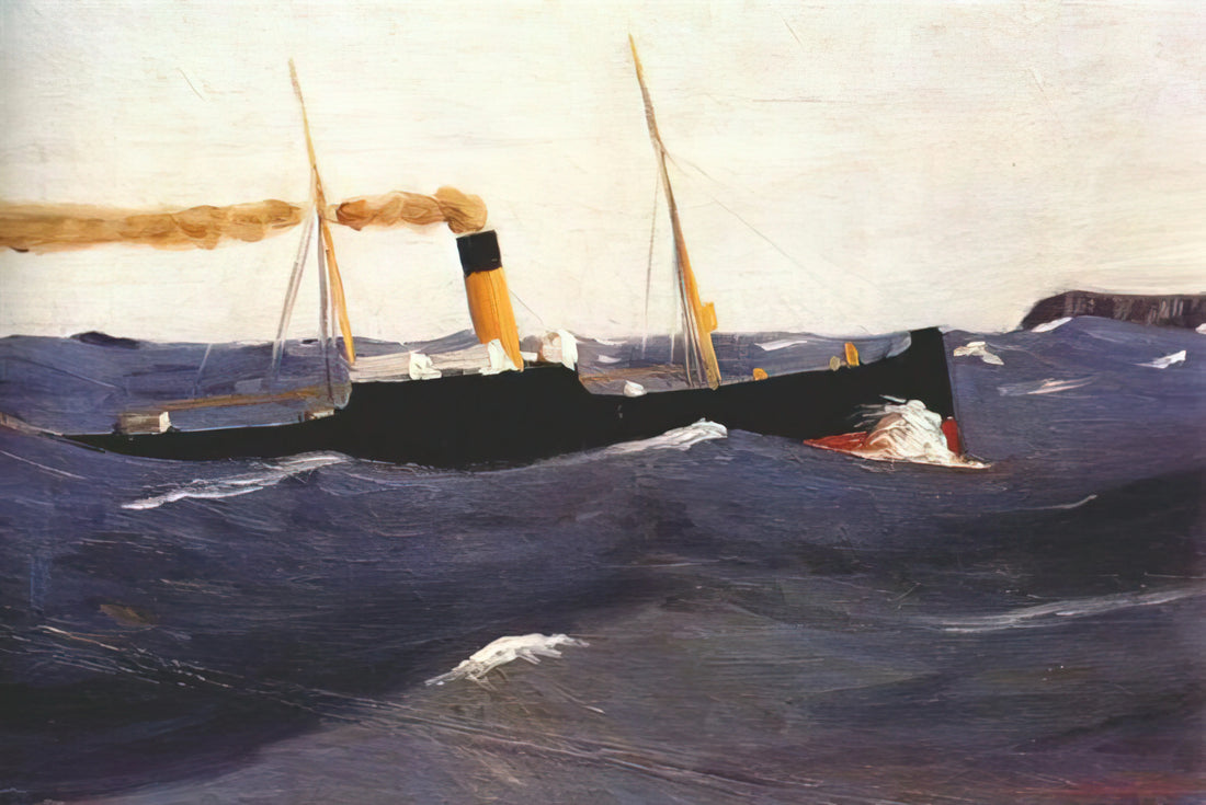 Edward Hopper Style Artists: Masters of Solitude, Light, and American Realism - Tramp Steamer by Edward Hopper