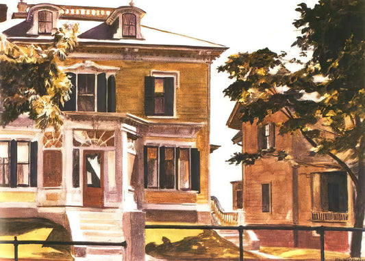 Edward Hopper: The Master of American Solitude and Modernist Light - Davis House by Edward Hopper