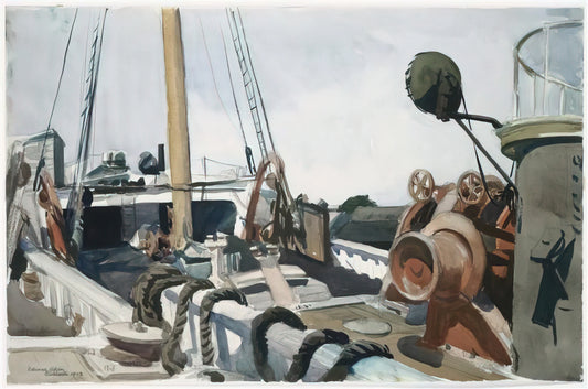 Edward Hopper's Cape Cod: A Master's Vision of Solitude and Light - Deck of a Beam Trawler, Gloucester by Edward Hopper
