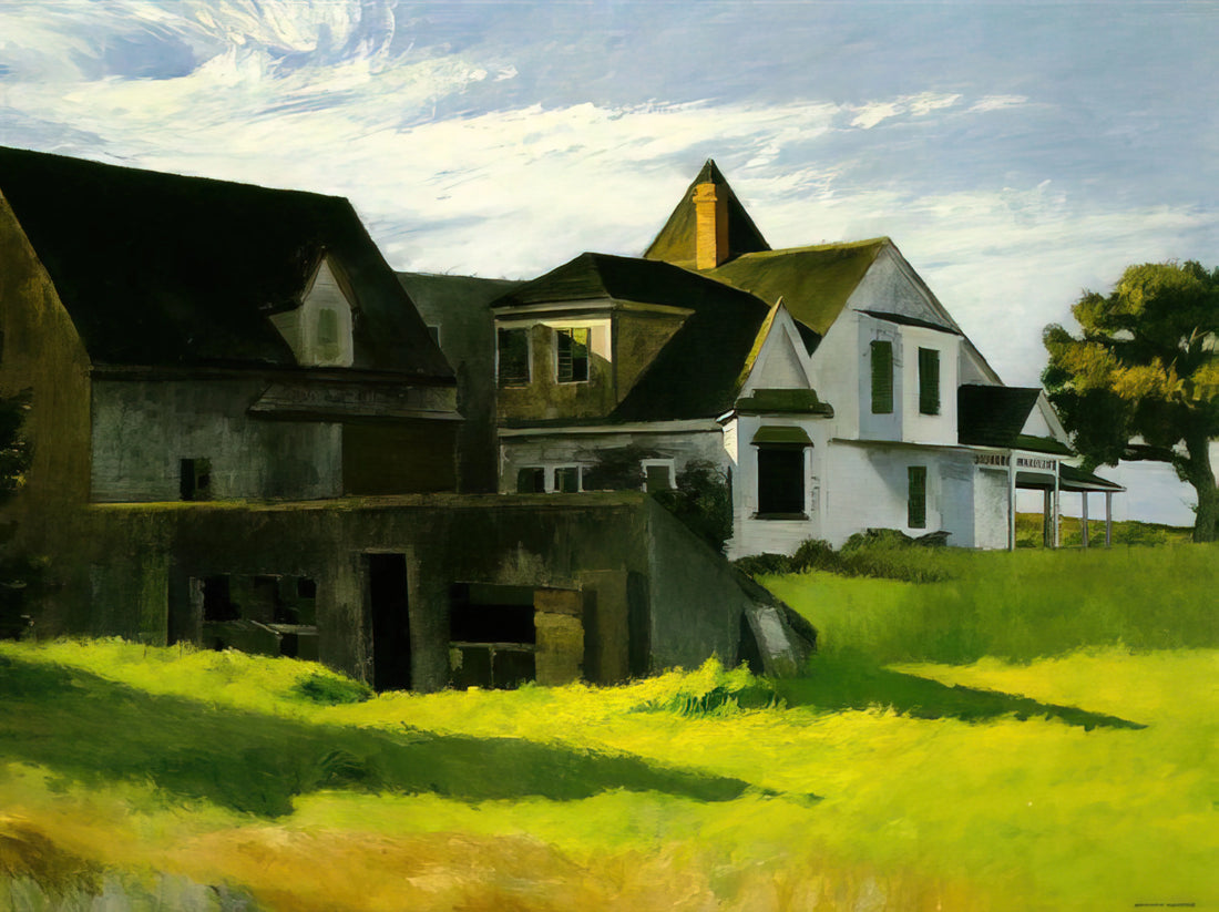 Edward Hopper's Early Sunday Morning Print: A Masterpiece of American Solitude - Cape Cod Afternoon by Edward Hopper
