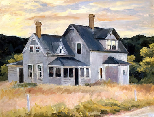 Eleven AM by Edward Hopper: A Masterpiece of American Solitude and Light - House by a Road by Edward Hopper