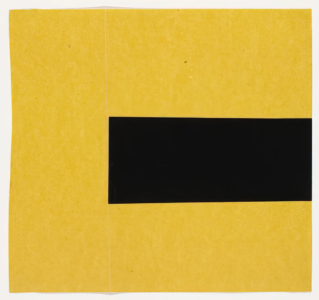 Ellsworth Kelly at the Blanton Museum: A Monumental Dialogue of Color and Form - Black and Yellow from the series Line Form Color by Ellsworth Kelly