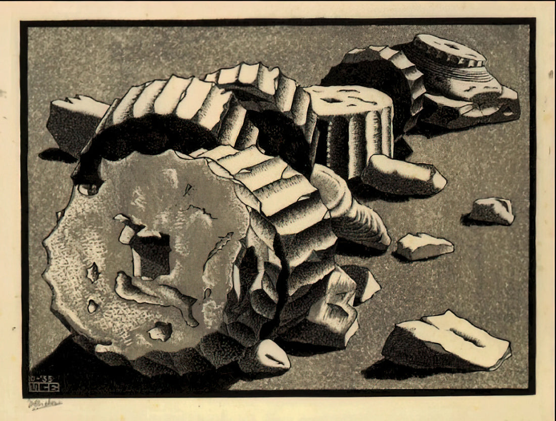 Exploring the Impossible: Where to Find a Museum M.C. Escher Collection - SELINUNTE SICILY OCTOBER 1935 1935 by MC Escher