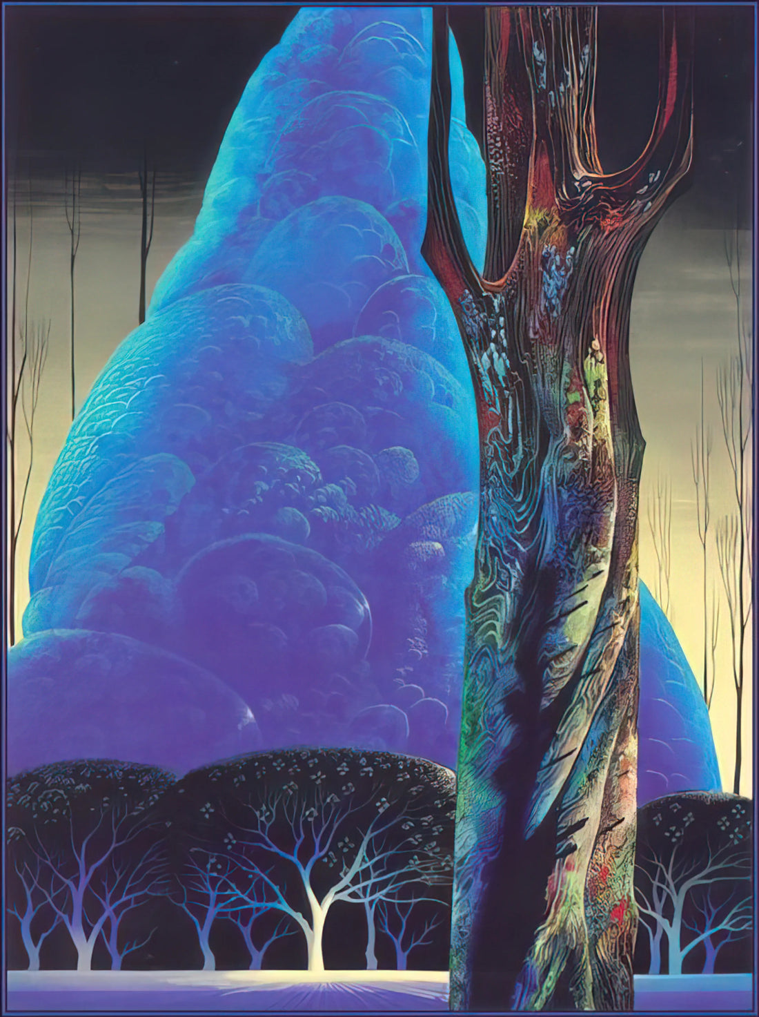 Eyvind Earle Disney Prints: The Master Behind the Magic - Blue Nocturne by Eyvind Earle