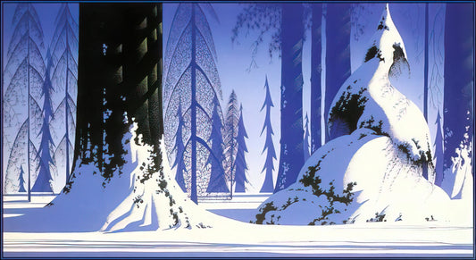 Eyvind Earle and Sleeping Beauty: The Artist Who Redefined Disney's Visual Poetry - Winter by Eyvind Earle