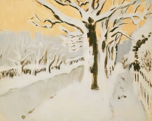 Fairfield Porter Paintings: The Intimate Realism of an American Master - LATE AFTERNOON SNOW 1972 by Fairfield Porter