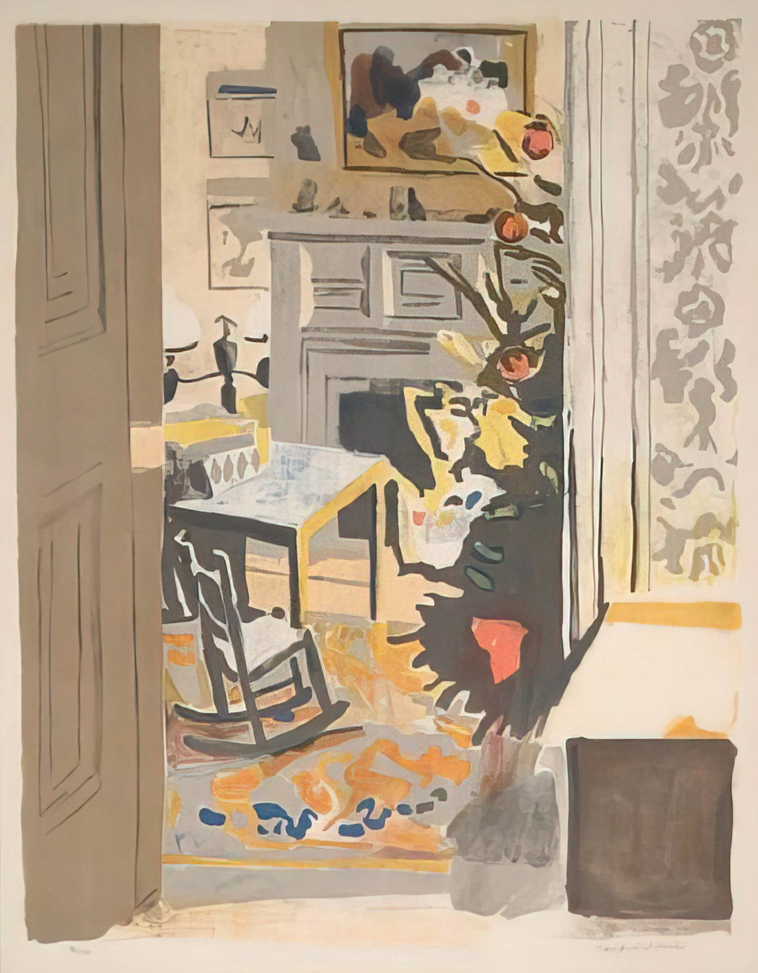 Fairfield Porter: The Intimate Realist Who Redefined American Art - THE CHRISTMAS TREE 1971 by Fairfield Porter