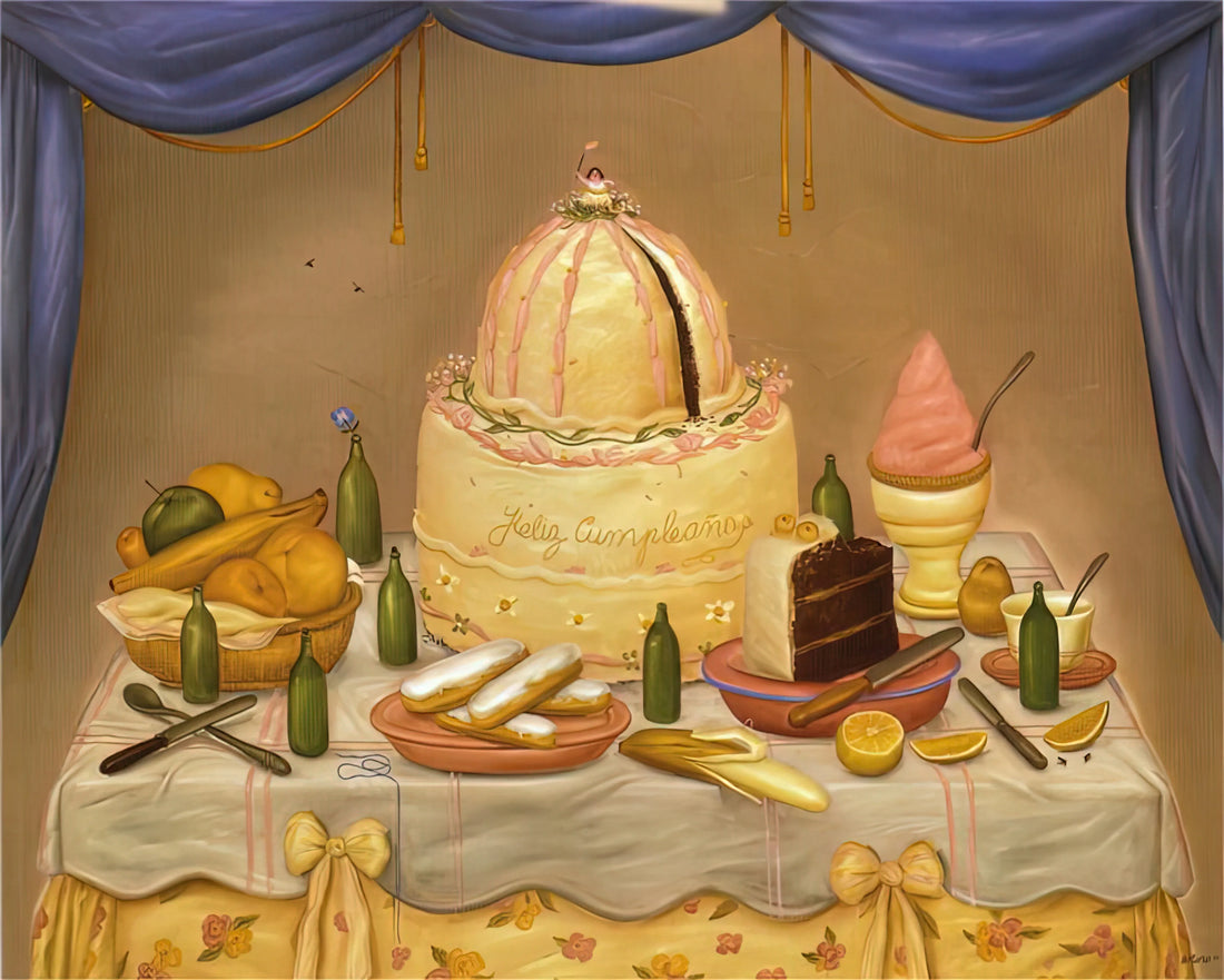 Famous Colombian Painter: Masters of Color, Culture, and Modern Latin American Art - HAPPY BIRTHDAY by Fernando Botero