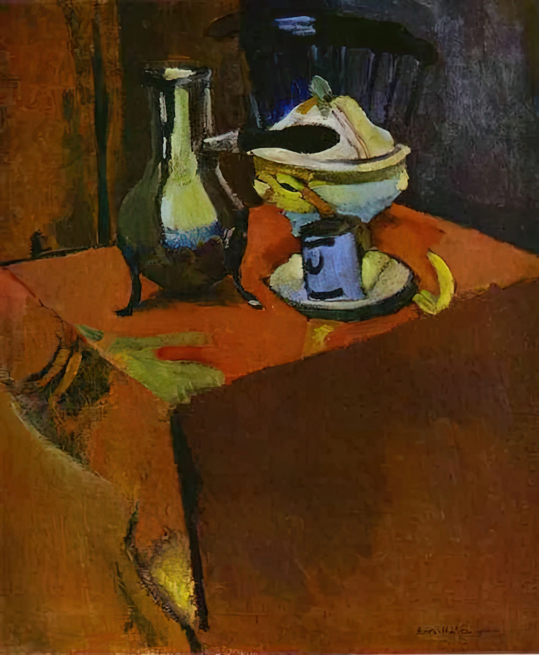 Famous Paintings by Matisse: A Curator's Guide to His Masterpieces and Legacy - DISHES ON A TABLE 1900 by Henri Matisse