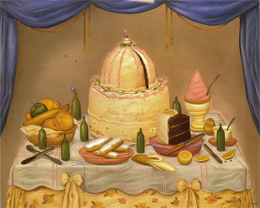 Fernando Botero: The Master of Voluptuous Form and Latin American Satire - HAPPY BIRTHDAY by Fernando Botero