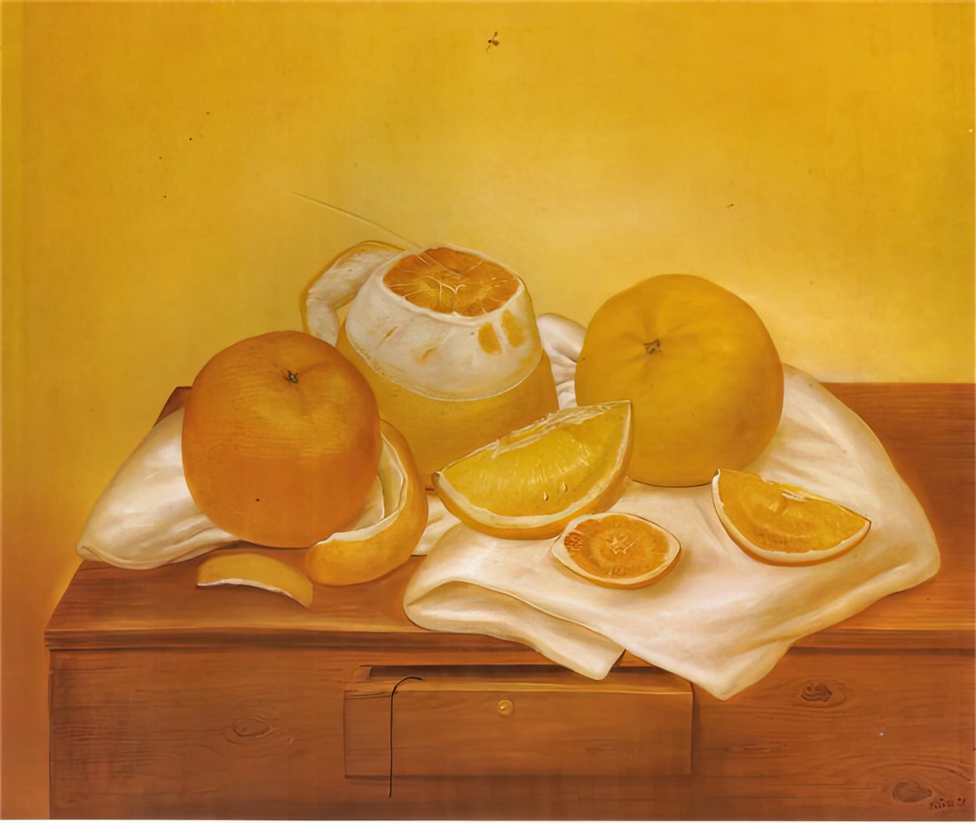 Fernando Botero: The Master of Voluptuous Form and Satirical Grandeur - ORANGES by Fernando Botero