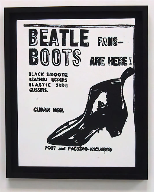 Flowers Andy Warhol Poster: The Pop Art Icon's Most Enduring Botanical Series - Beatle Boots by Andy Warhol