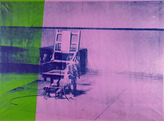 Fotografiska Warhol: Exploring the Intersection of Photography and Pop Art - Big electric chair by Andy Warhol