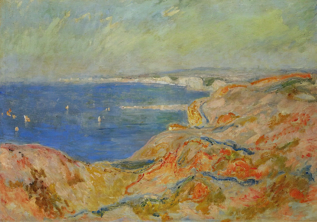 Framed Monet: A Curator's Guide to Displaying Impressionist Masterpieces - On the Cliff near Dieppe by claude monet