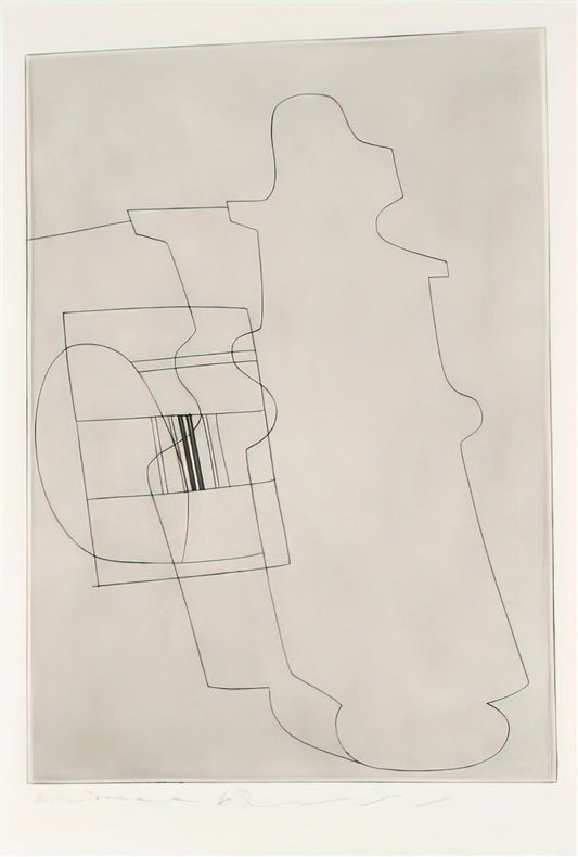 Fred Murray and Ben Nicholson: A Guide to Their Paintings and Art Print Sales - Glass topped bottle - 1967 by Ben Nicholson