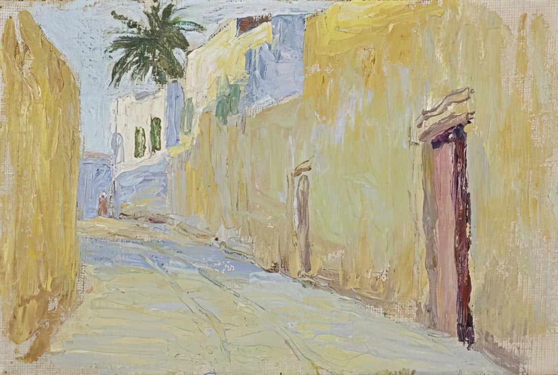 Gabriele Münter Canvas: The Expressionist Visionary's Enduring Legacy in Modern Art - ALLEY IN TUNIS by Gabriele Munter