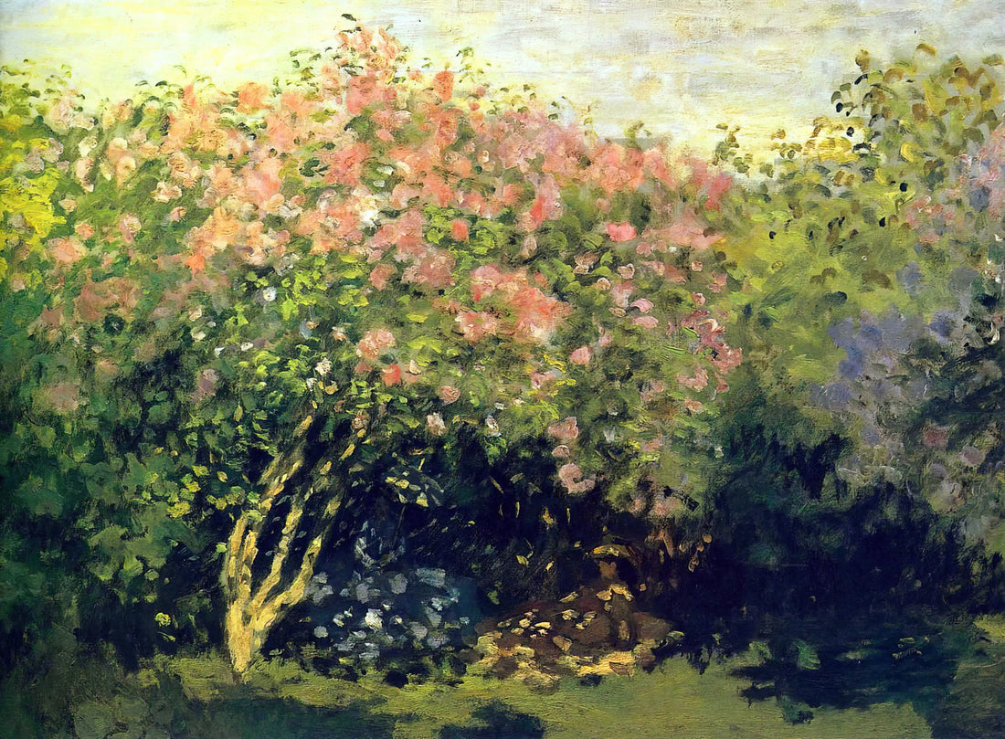 Garden at Sainte-Adresse by Claude Monet: A Masterpiece of Light and Leisure - Lilacs in the Sun by claude monet