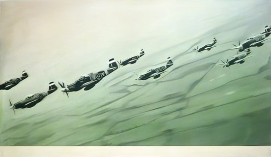 Gerhard Richter Landscape: A Master's Evolving Vision of Nature - MUSTANG STAFFEL 1964 by Gerhard Richter