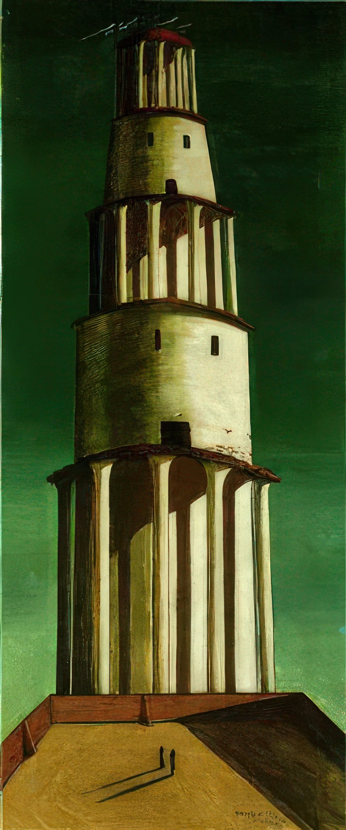 Giorgio de Chirico: The Metaphysical Visionary Who Redefined Modern Art - THE GREAT TOWER 1913 by Giorgio de Chirico