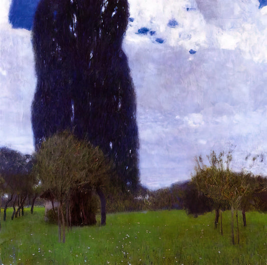 Gustav Klimt Danae Poster: A Guide to the Artist's Golden Masterpiece - THE TALL POPLAR TREES II by Gustav Klimt