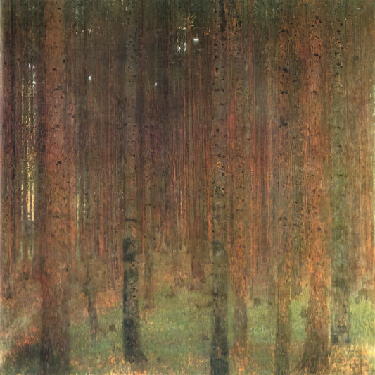 Gustav Klimt Sketches: The Intimate Foundation of a Master's Golden Vision - PINE FOREST II by Gustav Klimt