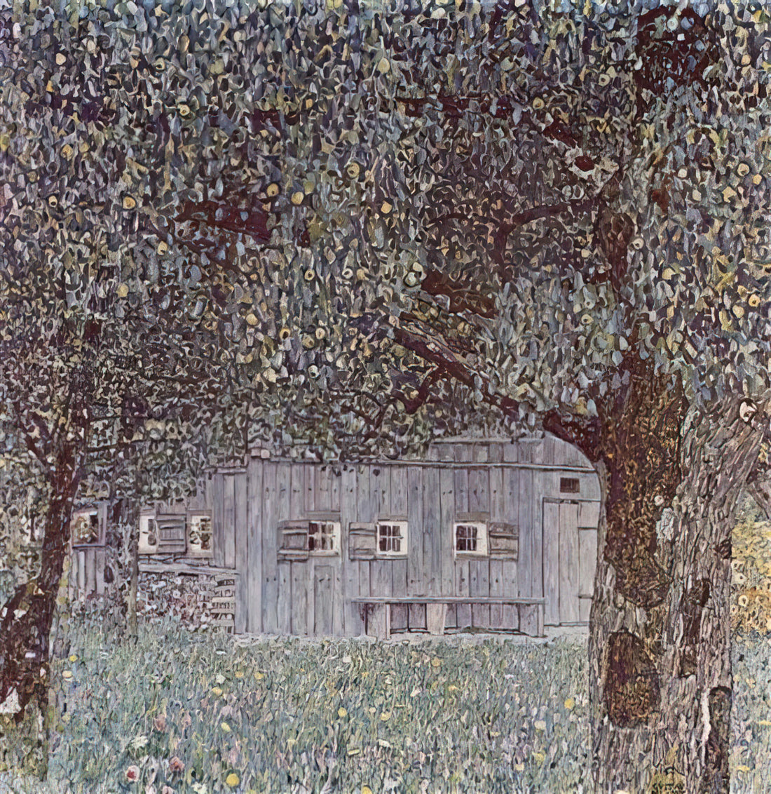 Gustav Klimt in 4K: The Ultimate Guide to Museum-Quality Art Prints - FARMHOUSE IN UPPER AUSTRIA 1912 by Gustav Klimt