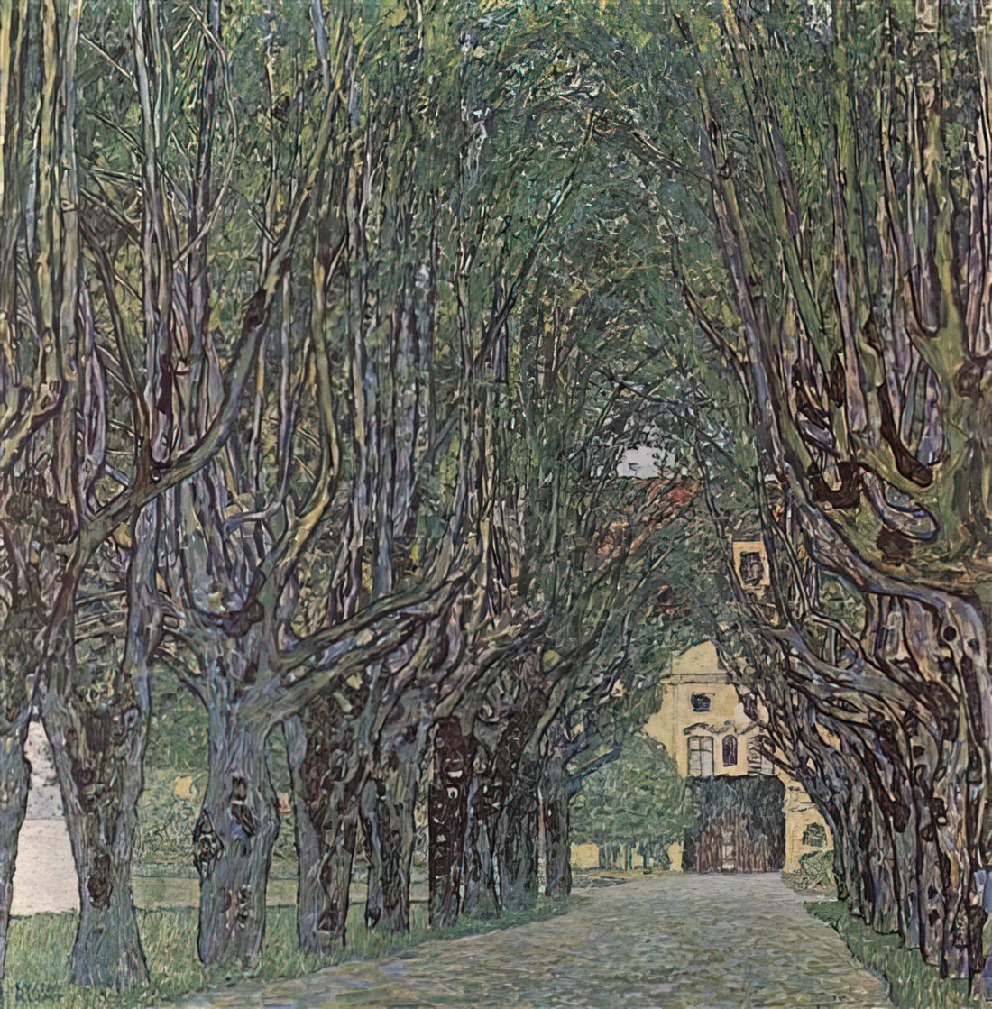 Gustav Klimt: The Golden Master of Symbolism and Modern Art - AVENUE OF SCHLOSS KAMMER PARK by Gustav Klimt