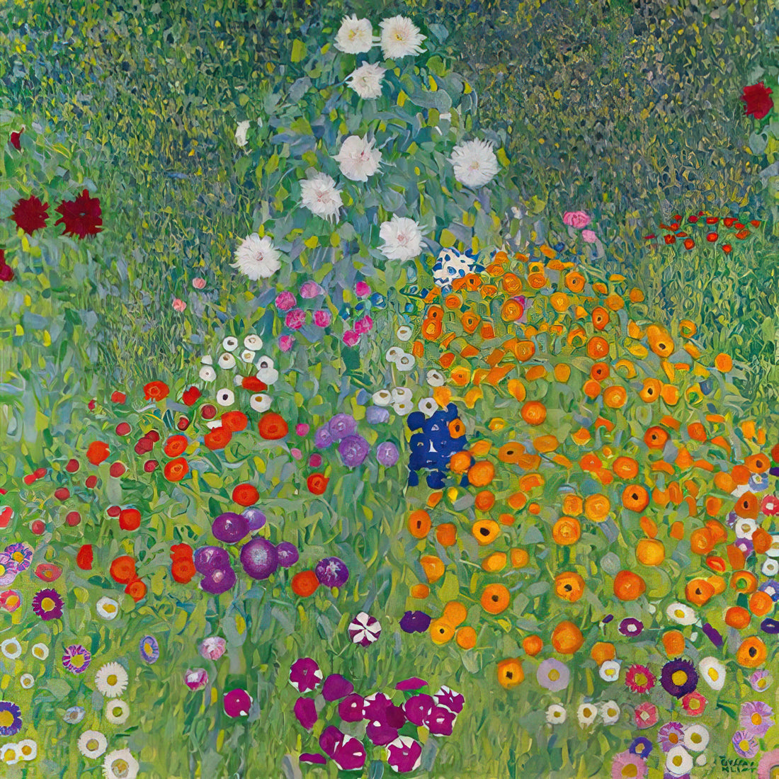Gustav Klimt: The Golden Visionary of Vienna Secession - BLUMENGARTEN 1907 by Gustav Klimt