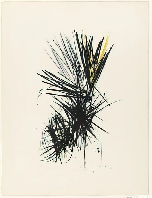 Hans Hartung: The Master of Lyrical Abstraction and His Enduring Legacy - Untitled L 12 - 1957 by Hans Hartung