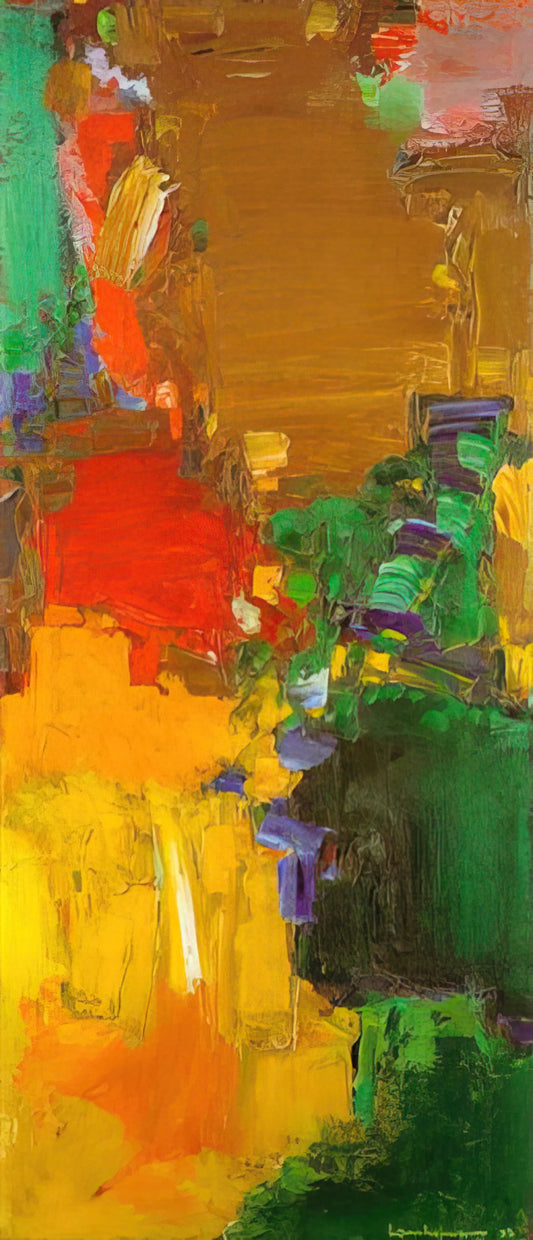 Hans Hofmann Brushed Aluminum Print: The Artist's Legacy in Modern Display - Rhapsody by Hans Hofmann