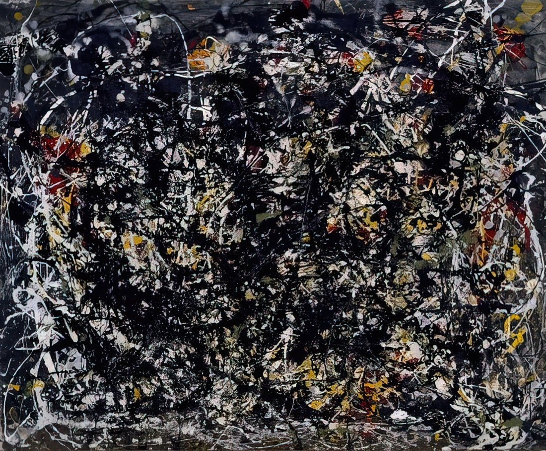 Hans Namuth's Pollock Paintings: Capturing the Birth of Action Painting - NUMBER 6 1949 by Jackson Pollock
