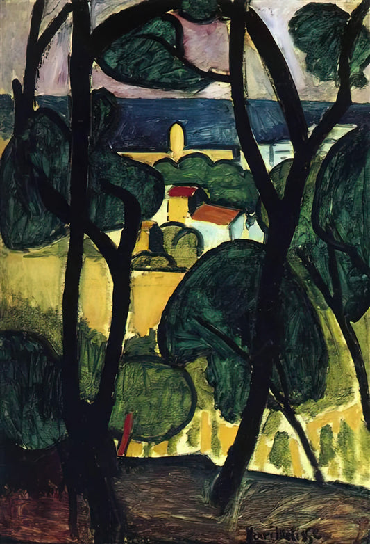 Henri Matisse Canvas Art: The Joy of Color in Modern Masterpieces - VIEW OF COLLIOURE by Henri Matisse