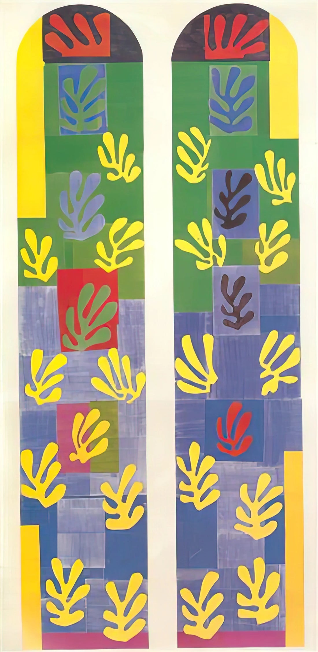 Henri Matisse KS1: Introducing the Master of Color to Young Learners - STAINED GLASS WINDOW WINDOW OF THE ABSIDE OF THE ROSARY CHAPEL 1949 by Henri Matisse