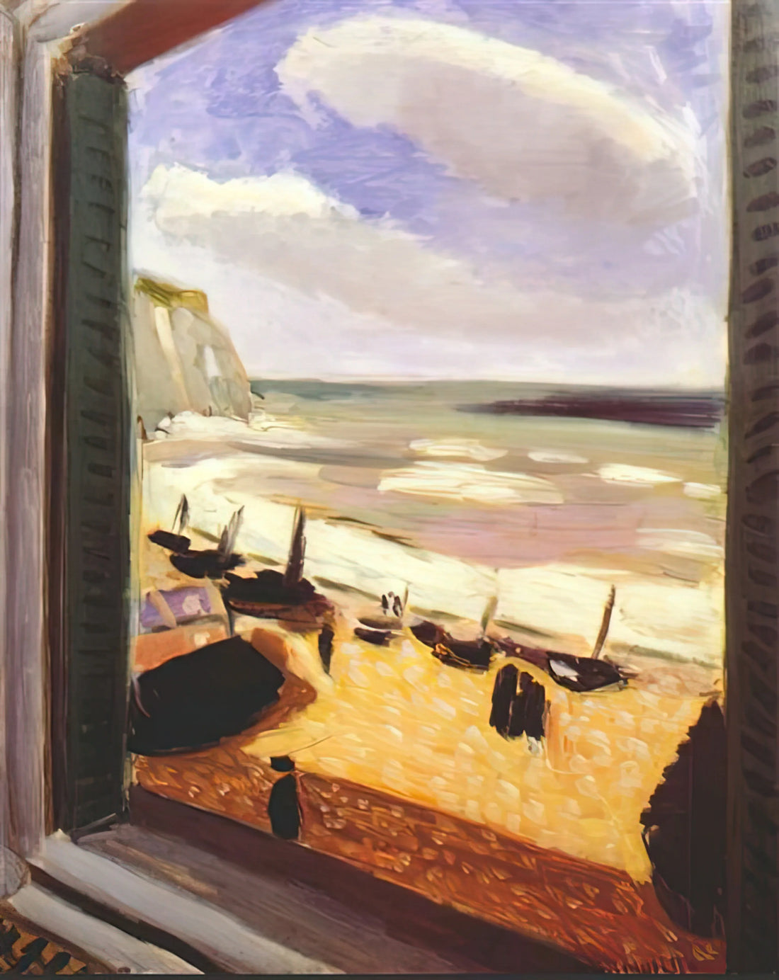 Henri Matisse and Amélie: The Muse Behind the Modern Master - OPEN WINDOW AT ETRETAT 1921 by Henri Matisse