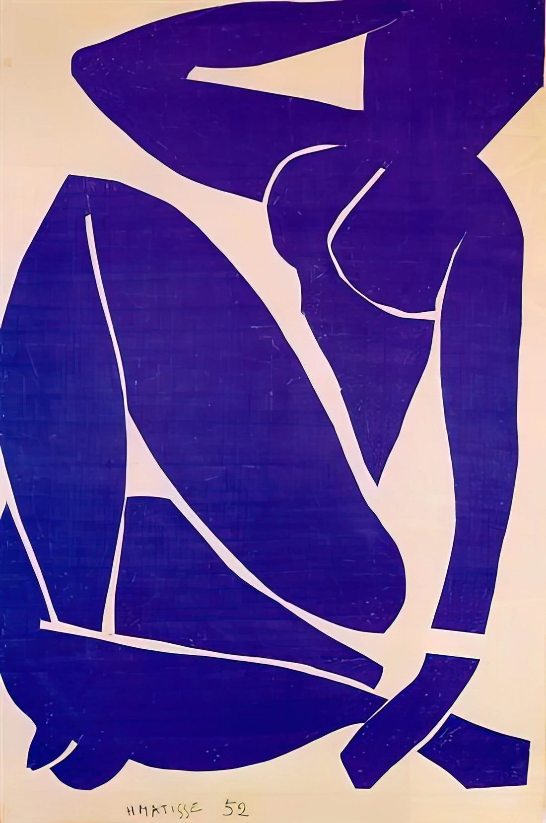 Henri Matisse in the 1930s: A Decade of Artistic Transformation and Mastery - BLUE NUDE III 1952 by Henri Matisse